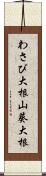 わさび大根;山葵大根 Scroll