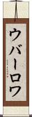 ウバーロワ Scroll