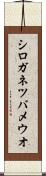 シロガネツバメウオ Scroll