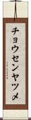 チョウセンヤツメ Scroll