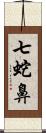 七蛇鼻 Scroll