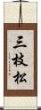 三枝松 Scroll