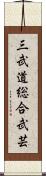 Three Martial Comprehensive Arts Scroll