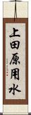 上田原用水 Scroll