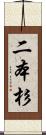 二本杉 Scroll