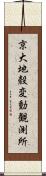 京大地殼変動観測所 Scroll