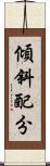 傾斜配分 Scroll