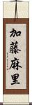 加藤麻里 Scroll