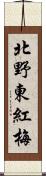 北野東紅梅 Scroll