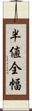 半値全幅 Scroll