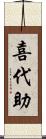 喜代助 Scroll