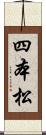 四本松 Scroll