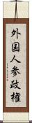 外国人参政権 Scroll