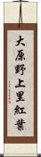 大原野上里紅葉 Scroll