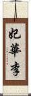 妃華李 Scroll