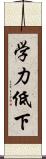 学力低下 Scroll