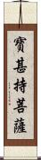 寶甚持菩薩 Scroll