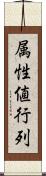 属性値行列 Scroll