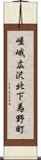 嵯峨広沢北下馬野町 Scroll