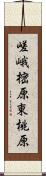 嵯峨樒原東桃原 Scroll