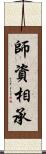 師資相承 Scroll