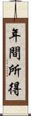 年間所得 Scroll