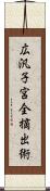 広汎子宮全摘出術 Scroll