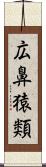 広鼻猿類 Scroll