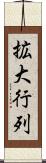 拡大行列 Scroll