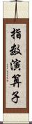 指数演算子 Scroll