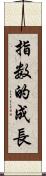 指数的成長 Scroll