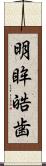 明眸皓歯 Scroll