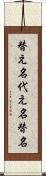 替え名 Scroll