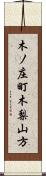 木ノ庄町木梨山方 Scroll