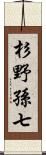 杉野孫七 Scroll