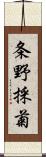 条野採菊 Scroll