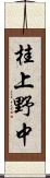 桂上野中 Scroll