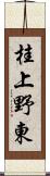 桂上野東 Scroll