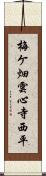 梅ケ畑雲心寺西平 Scroll