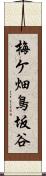 梅ケ畑鳥坂谷 Scroll