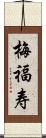 梅福寿 Scroll