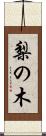 梨の木 Scroll