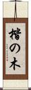 楷の木 Scroll