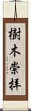 樹木崇拝 Scroll