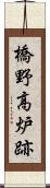 橋野高炉跡 Scroll