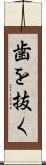 歯を抜く Scroll