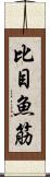 比目魚筋 Scroll