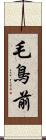 毛鳥前 Scroll