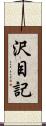 沢目記 Scroll