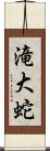 滝大蛇 Scroll